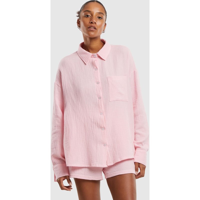 Urban Classics Ladies Oversized Musselin Blouse