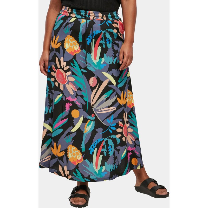 Urban Classics Ladies Viscose Midi Skirt