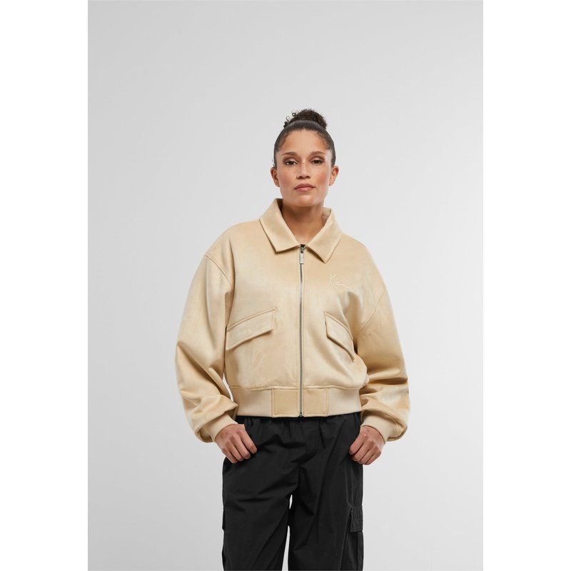 Karl Kani Signature Faux Suede Os Bomber Jacket