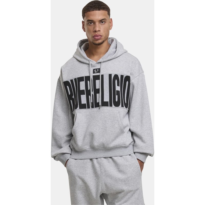 True Religion KNIT PANEL TR CINCHED HOODIE
