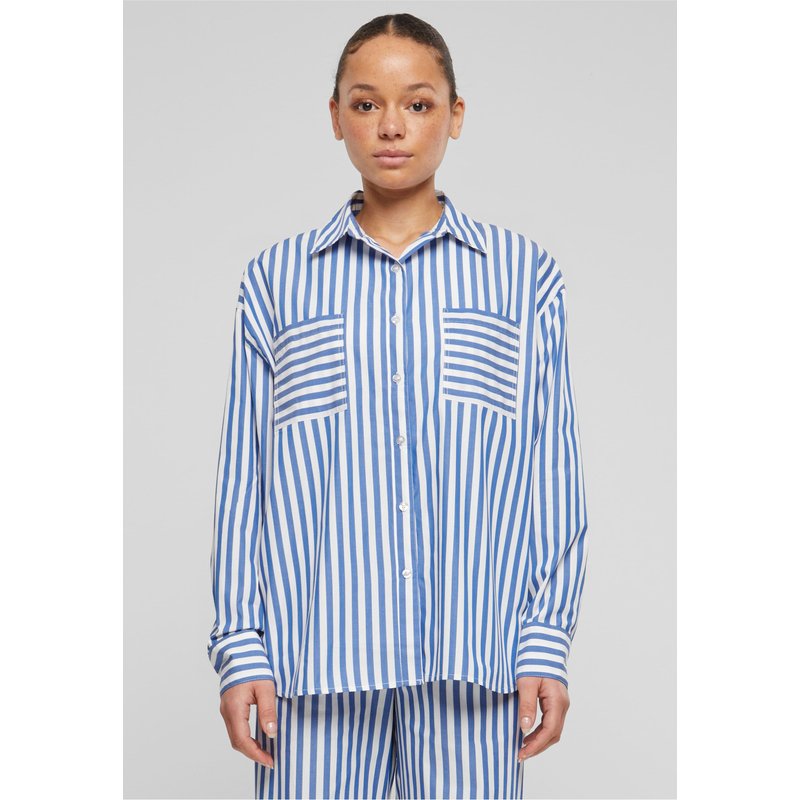 Urban Classics Ladies Striped Relaxed Shirt