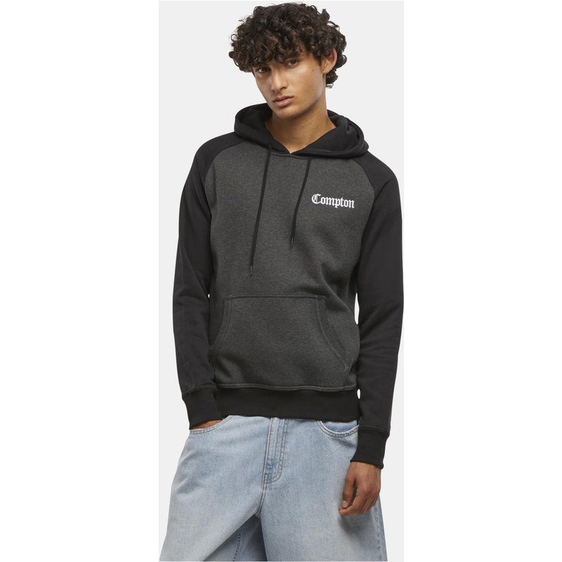 Mister Tee Compton Wording EMB Raglan Hoody