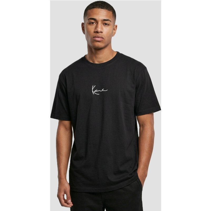 Karl Kani Small Signature White Logo Tee black