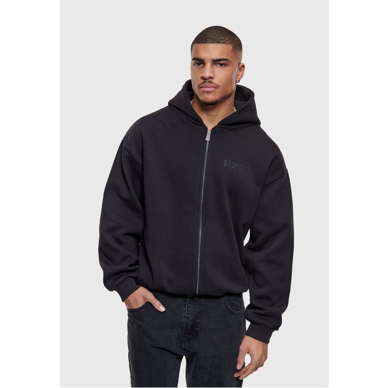 Dropsize ESSENTIAL BOXY ZIP-HOODIE