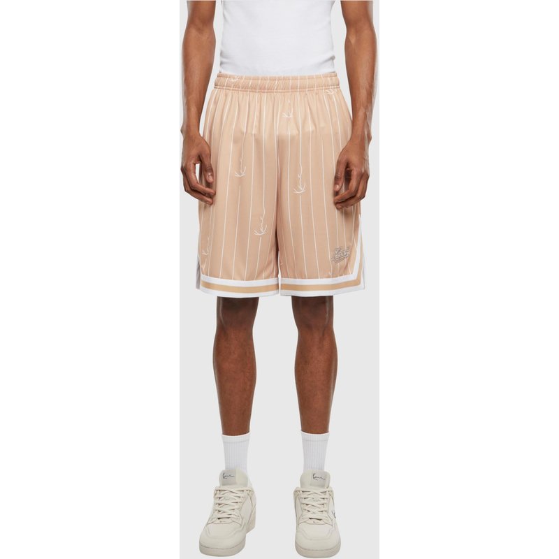 Karl Kani Small Varsity Logo Pinstripe Mesh Short