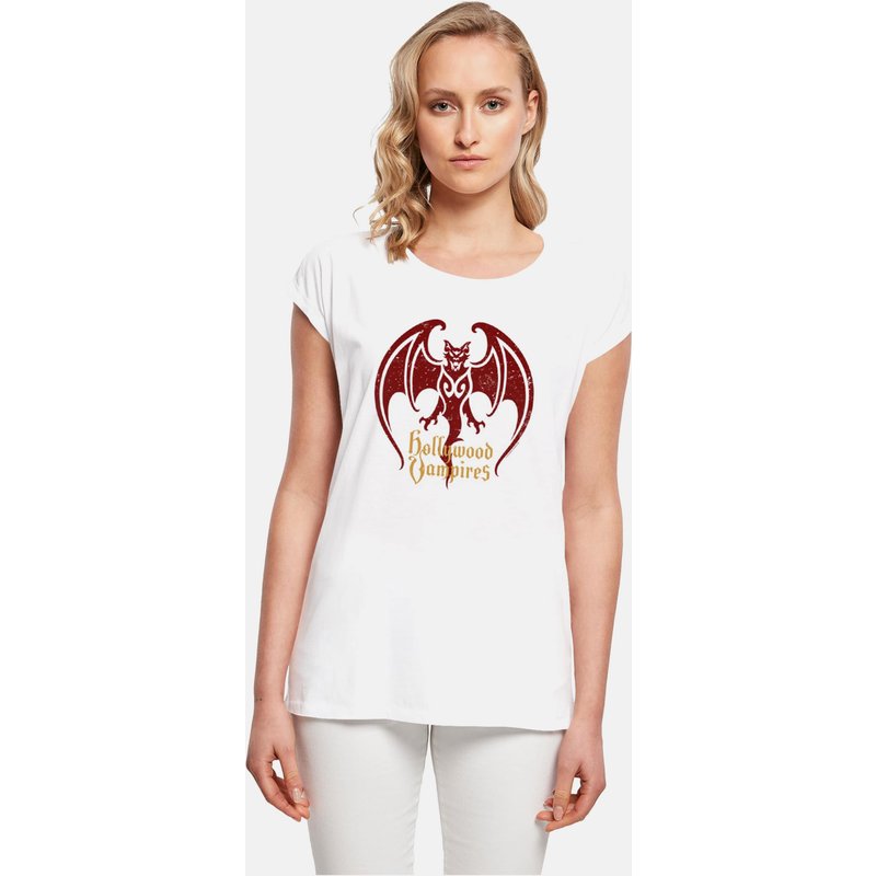 Merchcode Ladies Hollywood Vampires - Bat Logo T-Shirt