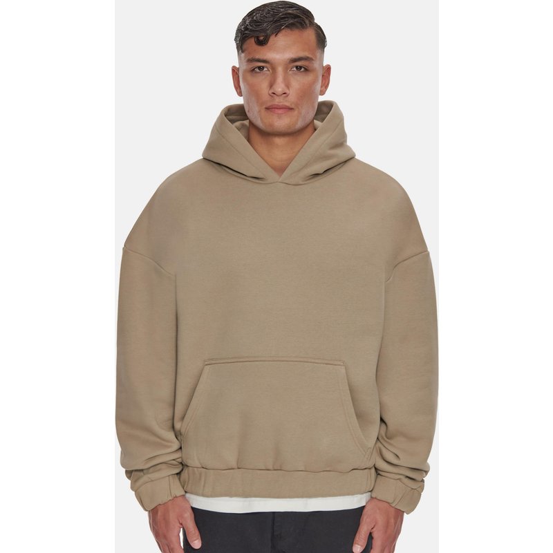 Dropsize Heavy Oversize Rubber Patch Hoodie