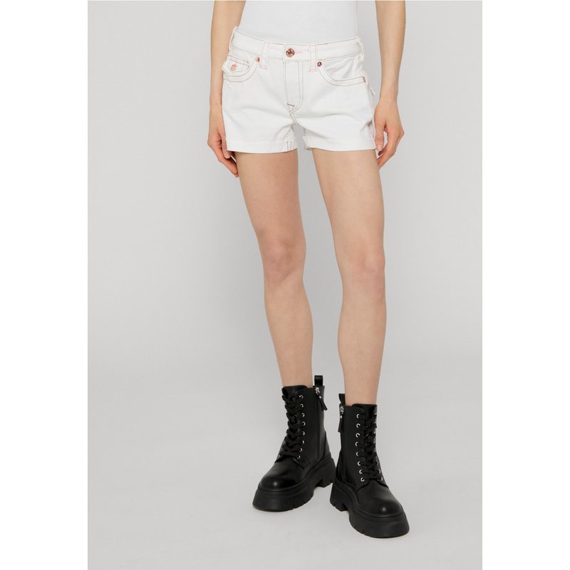 True Religion JENNIE MID RISE SHORT FLAP
