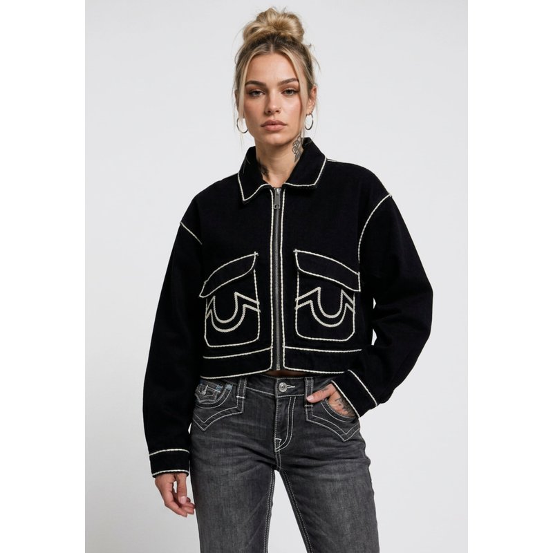 True Religion ROPE STITCH DENIM JACKET
