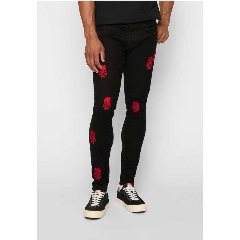 2Y Premium Skinny Fit Skull Jeans