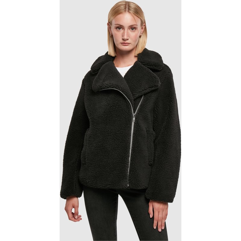 Urban Classics Ladies Sherpa Biker Jacket