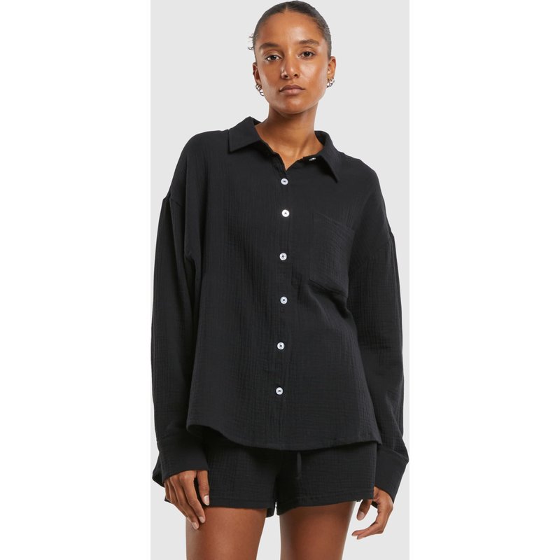Urban Classics Ladies Oversized Musselin Blouse