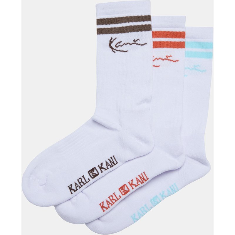 Karl Kani Signature Striped 3 Pack Socks