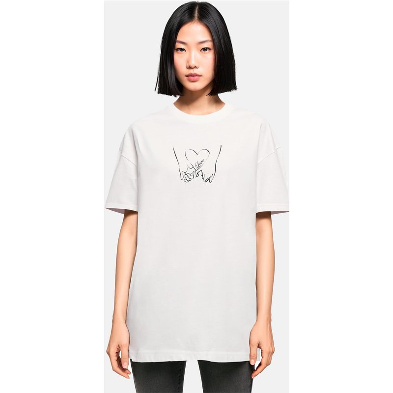 Merchcode POD Ladies Love 2 Oversized Boyfriend Tee