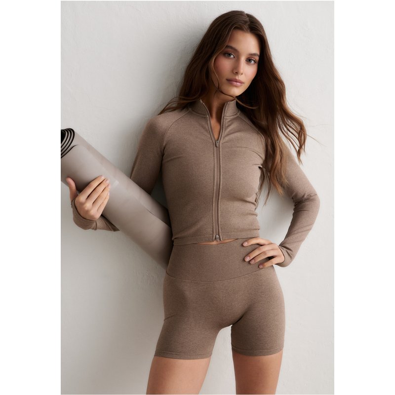 aimn Shape Seamless Zip Jacket