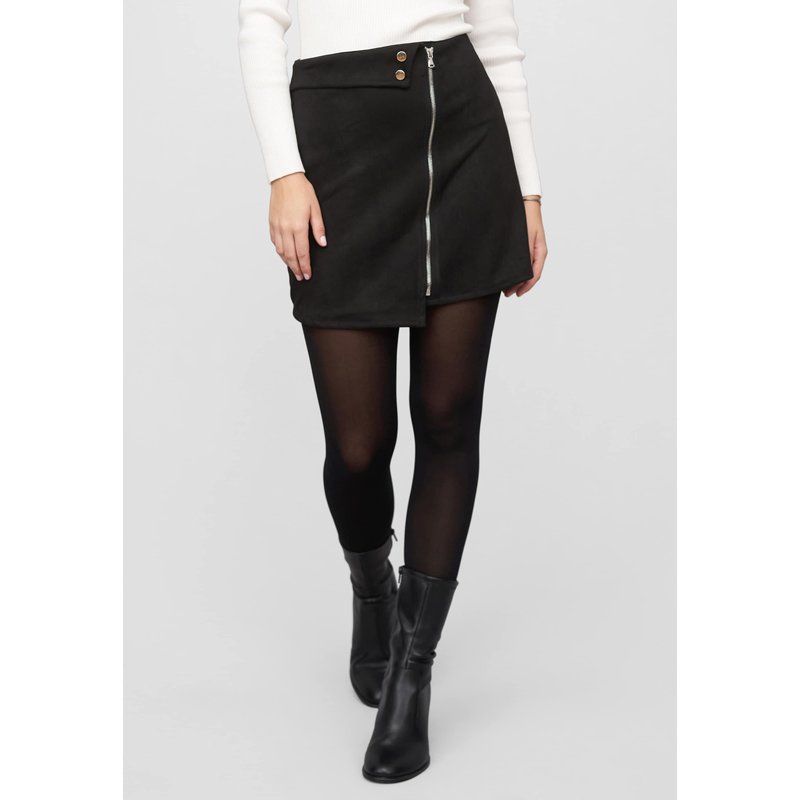 Cloud5ive Skirt in faux suede look with zipper