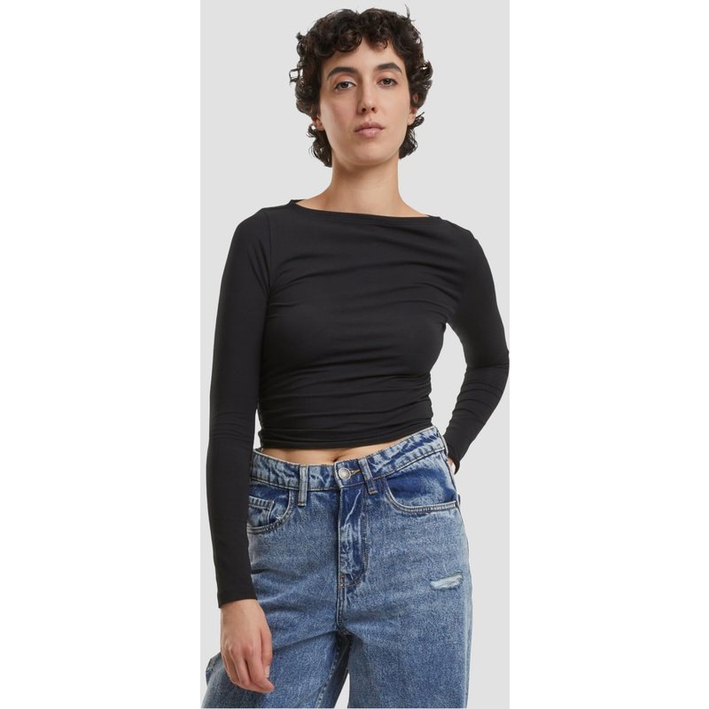 Urban Classics Ladies Ruffled Super Slim Longsleeve