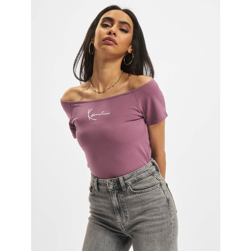 Karl Kani KK Small Signature Off Shoulder tight Tee
