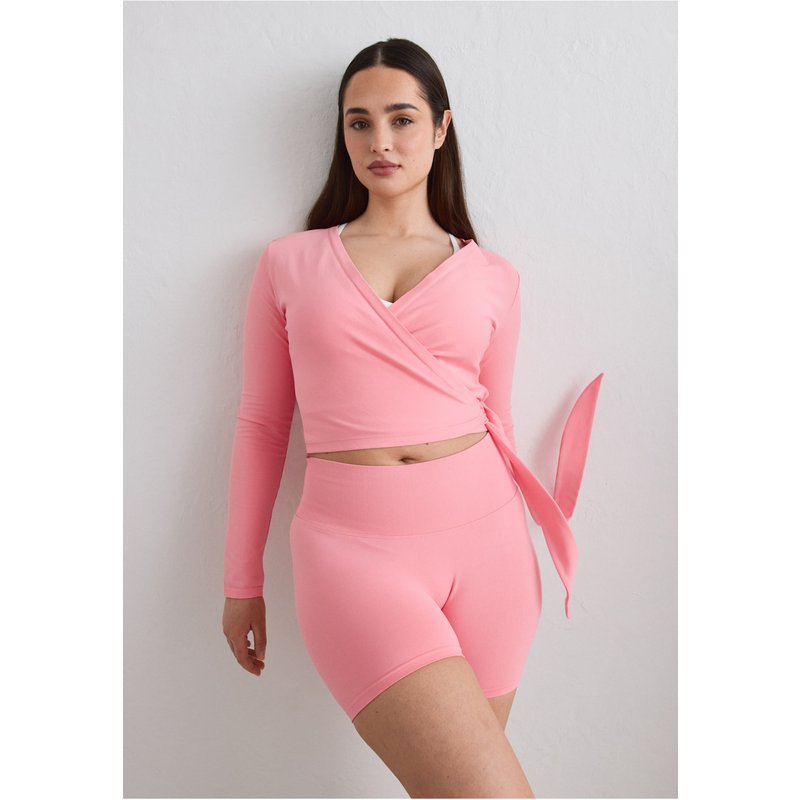 aimn Shape Seamless Wrap Long Sleeve