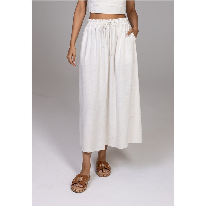 Estelou Linen Long Skirt