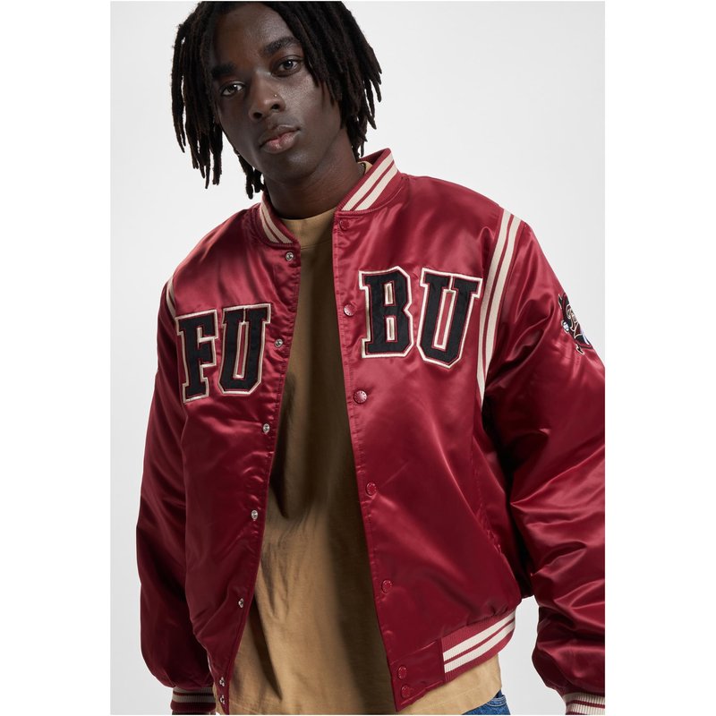 FUBU College Satin Varsity Jacket