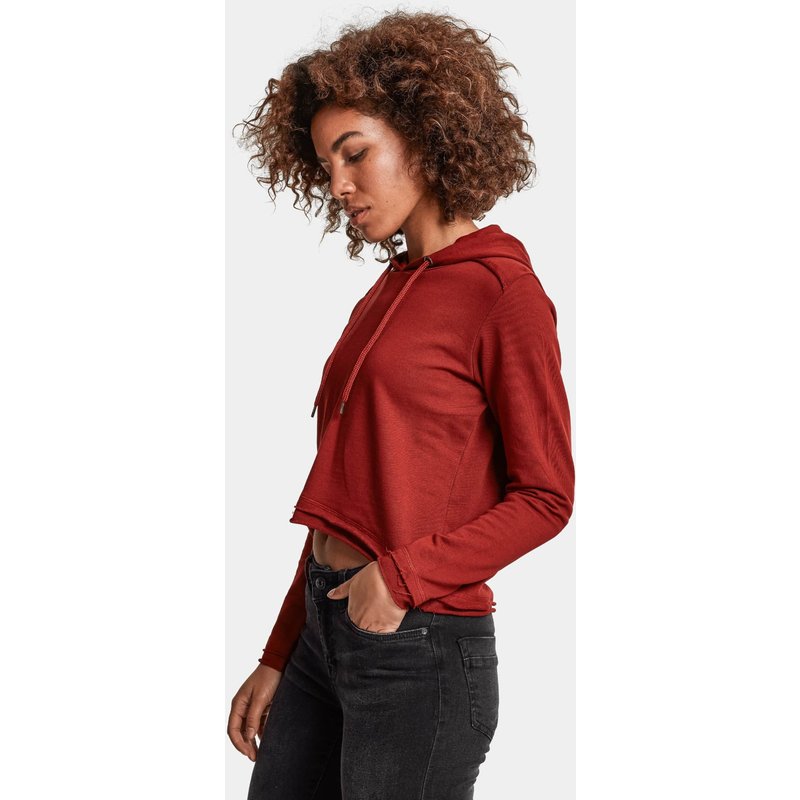 Urban Classics Ladies Cropped Terry Hoody