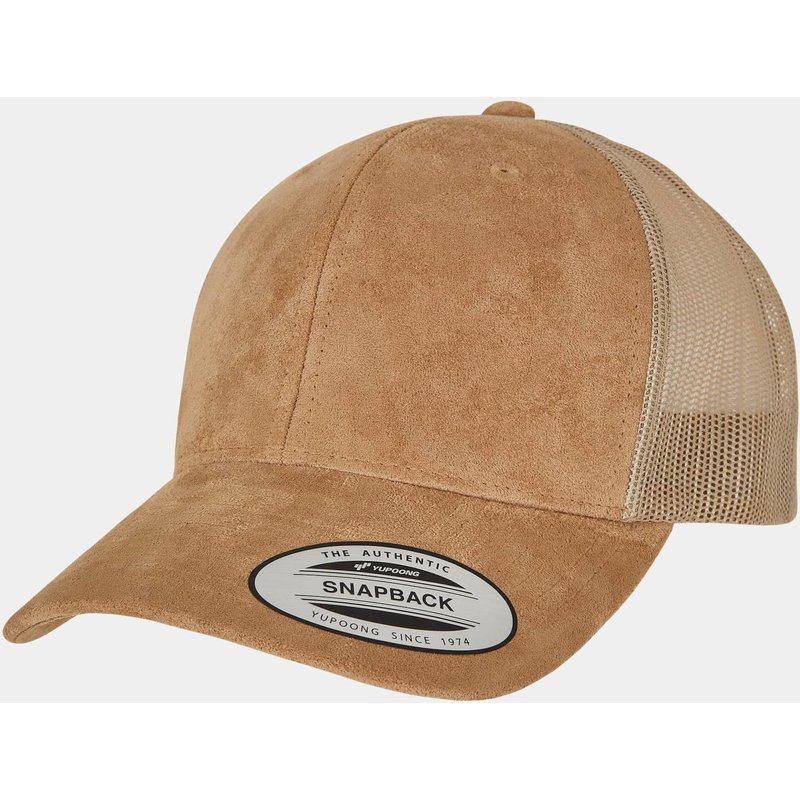 Flexfit Suede Leather Trucker Cap