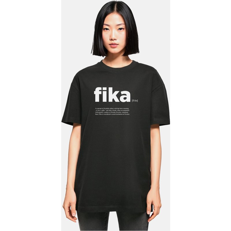 Mister Tee Ladies Fika Definition Oversized Boyfriend