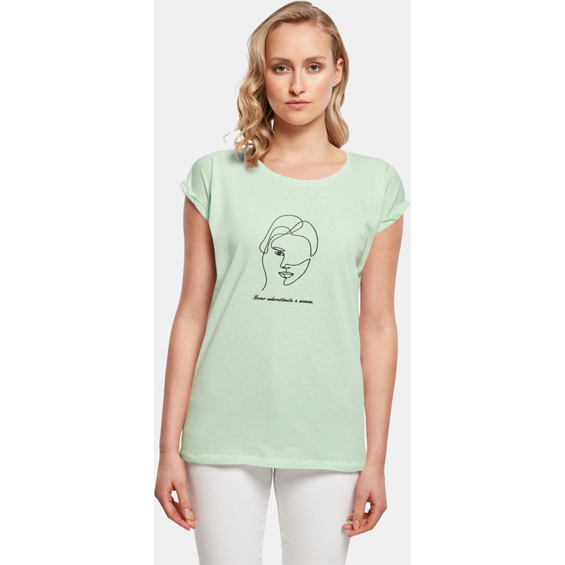 Merchcode POD Ladies WD - Woman Figure Extended Shoulder Tee