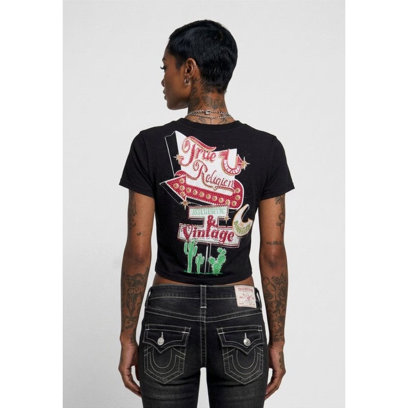 True Religion CRYSTAL TRUE GIRL CLUB BABY TEE