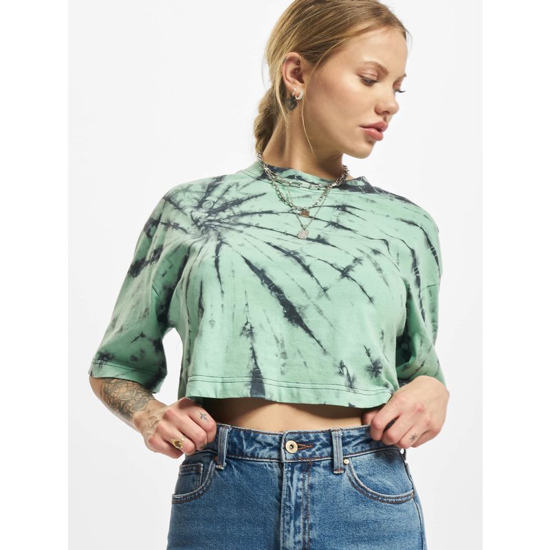 Urban Classics Ladies Oversized Cropped Tie Dye Tee