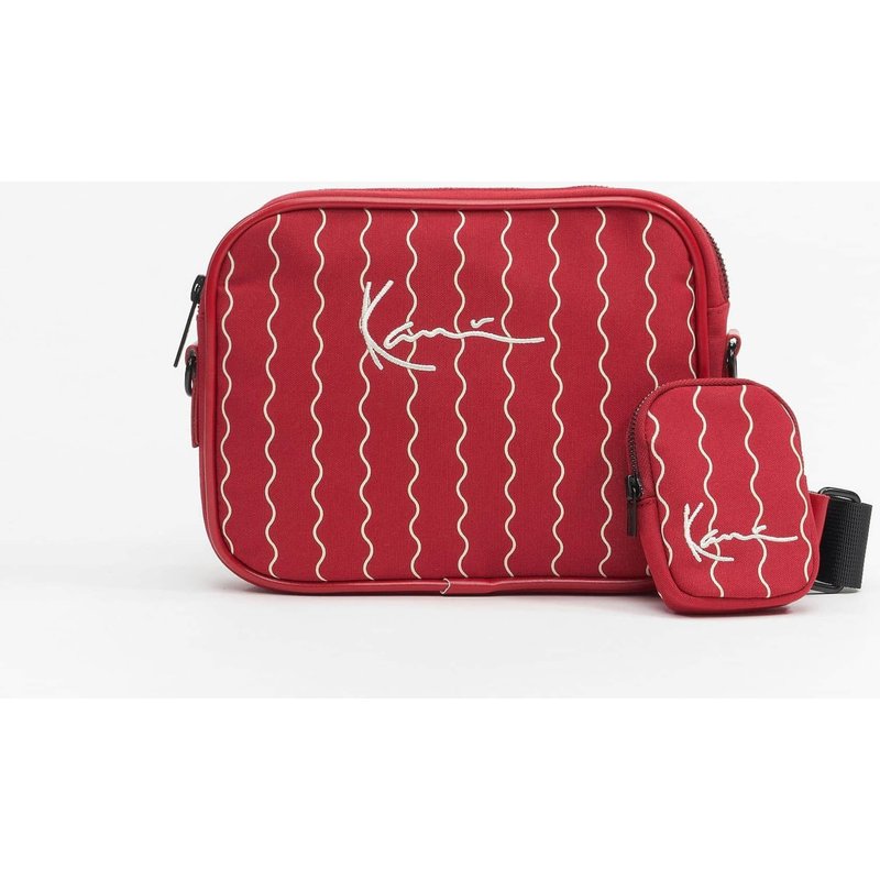 Karl Kani KA-233-010-2 KK Signature Ziczac Pinstripe Messenger Bag