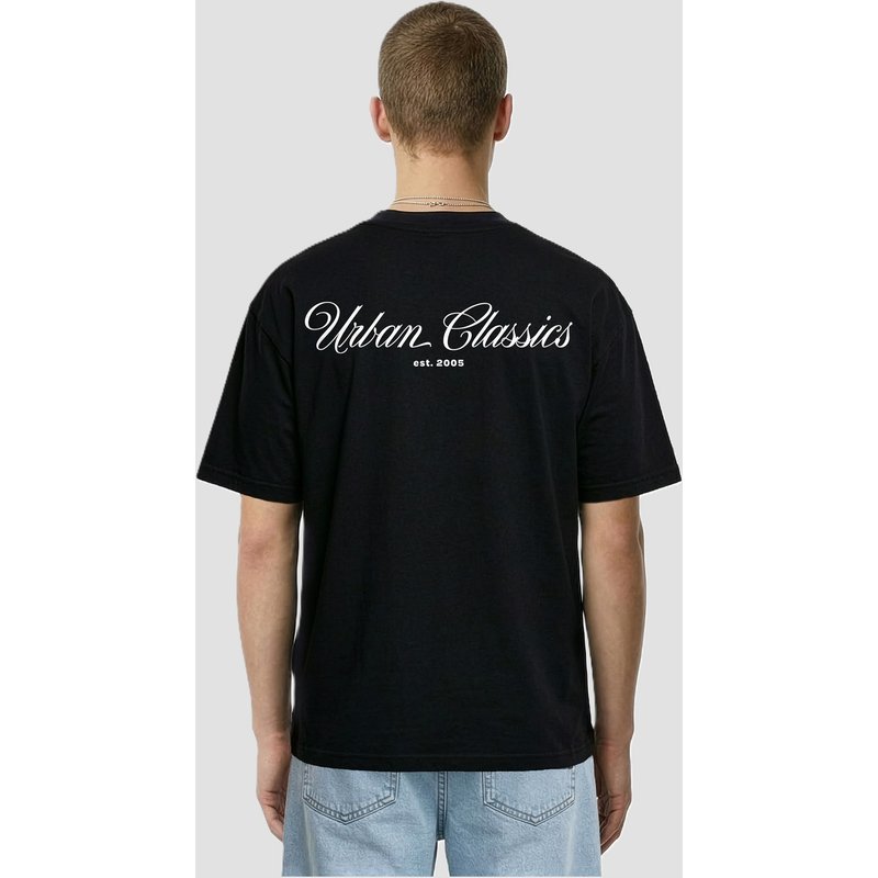 Urban Classics Flow Script Logo Loose Tee