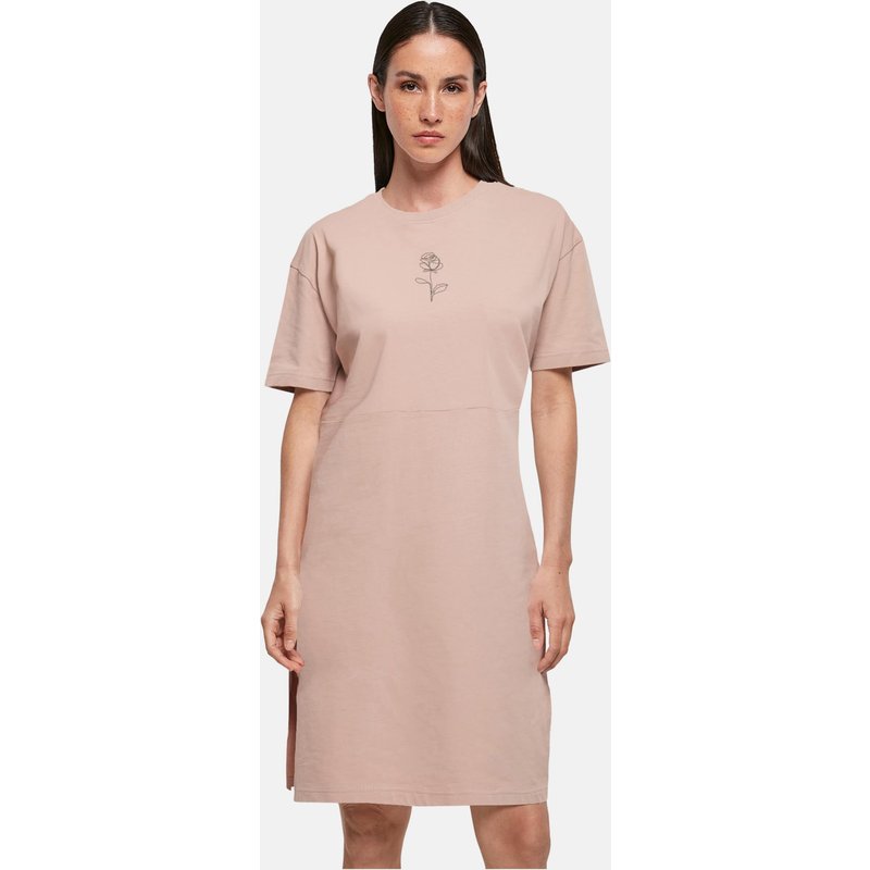 Merchcode POD Ladies Rose Oversized Slit Tee Dress