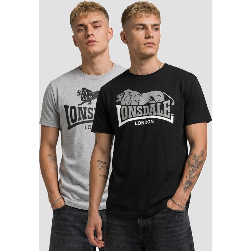 Lonsdale London Loscoe Double Pack T-Shirt