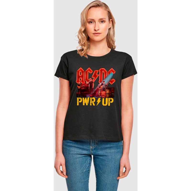 Merchcode Ladies ACDC - PWRUP Stage Lights Box Tee