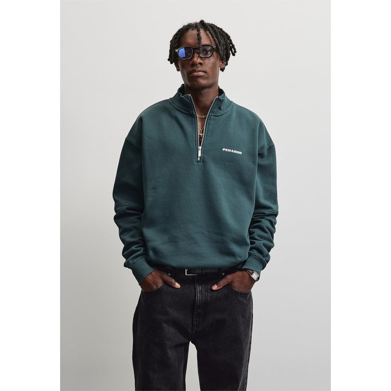 PEGADOR Logo Oversized Half Zip Sweater