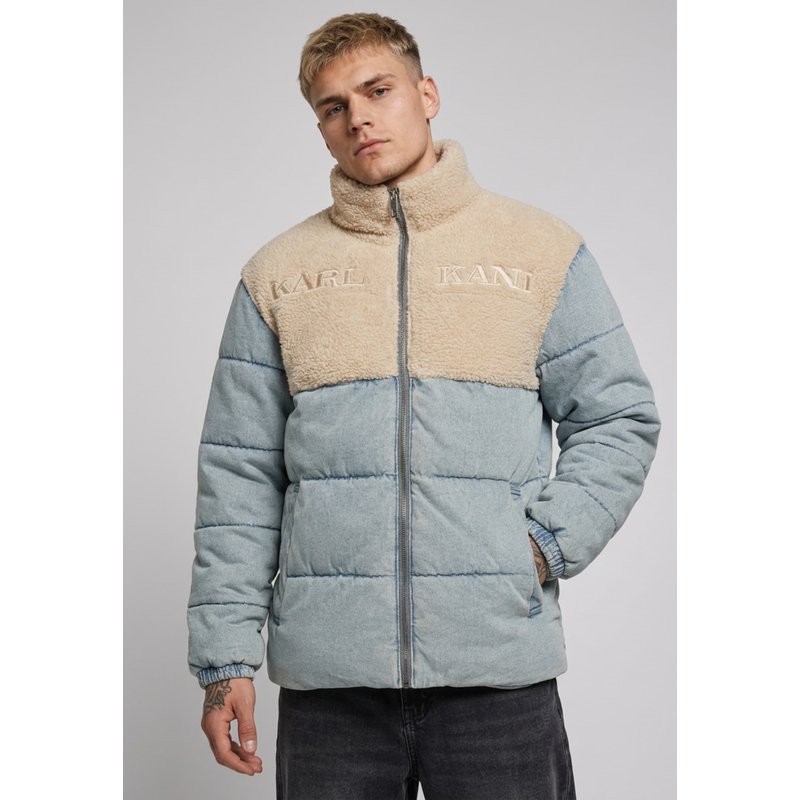 Karl Kani Retro Denim Teddy Puffer Jacket