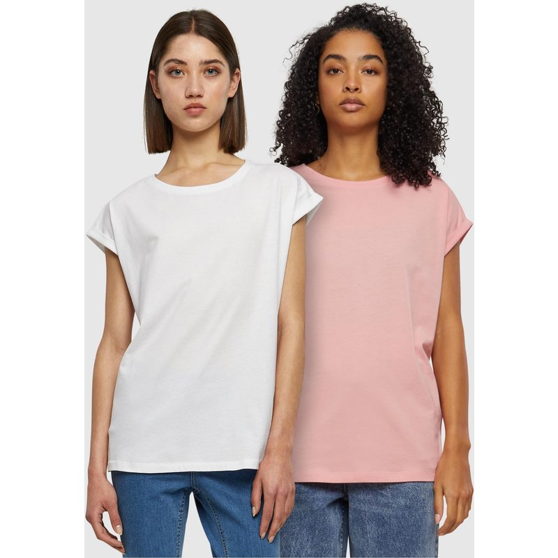 Urban Classics Ladies Extended Shoulder Tee 2-Pack