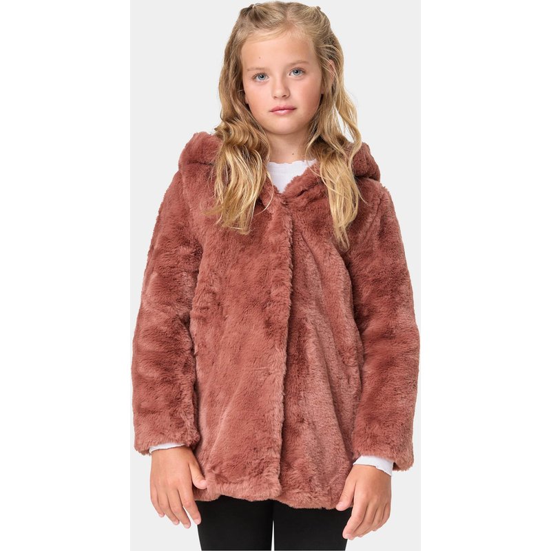 Urban Classics Girls Hooded Teddy Coat