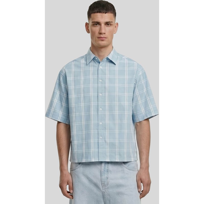 Urban Classics Checked Boxy Short Sleeve Shirt
