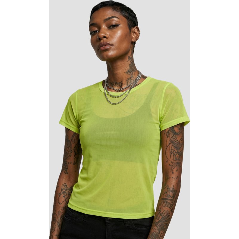 Urban Classics Ladies Short Mesh Tee