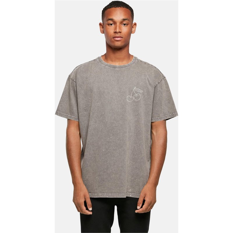 Merchcode Cherry Acid Washed Oversize Tee