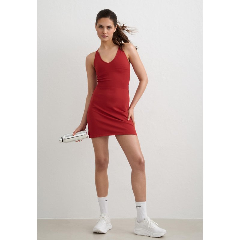aimn Shape Seamless Deep Cut Dress