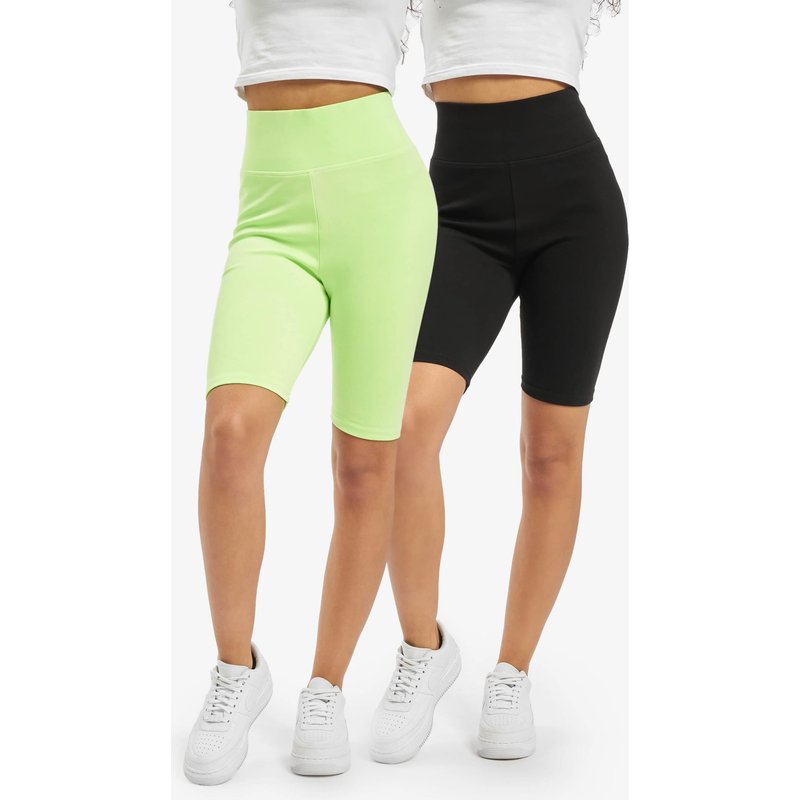 Urban Classics Ladies High Waist Cycle Short 2-Pack