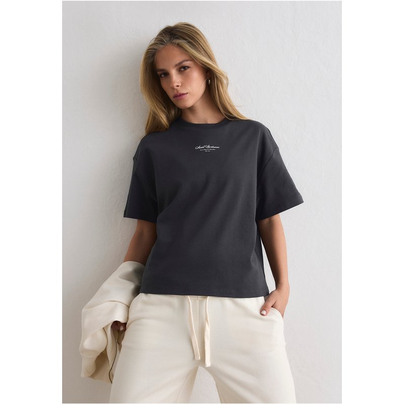 aimn Script Boxy T-shirt