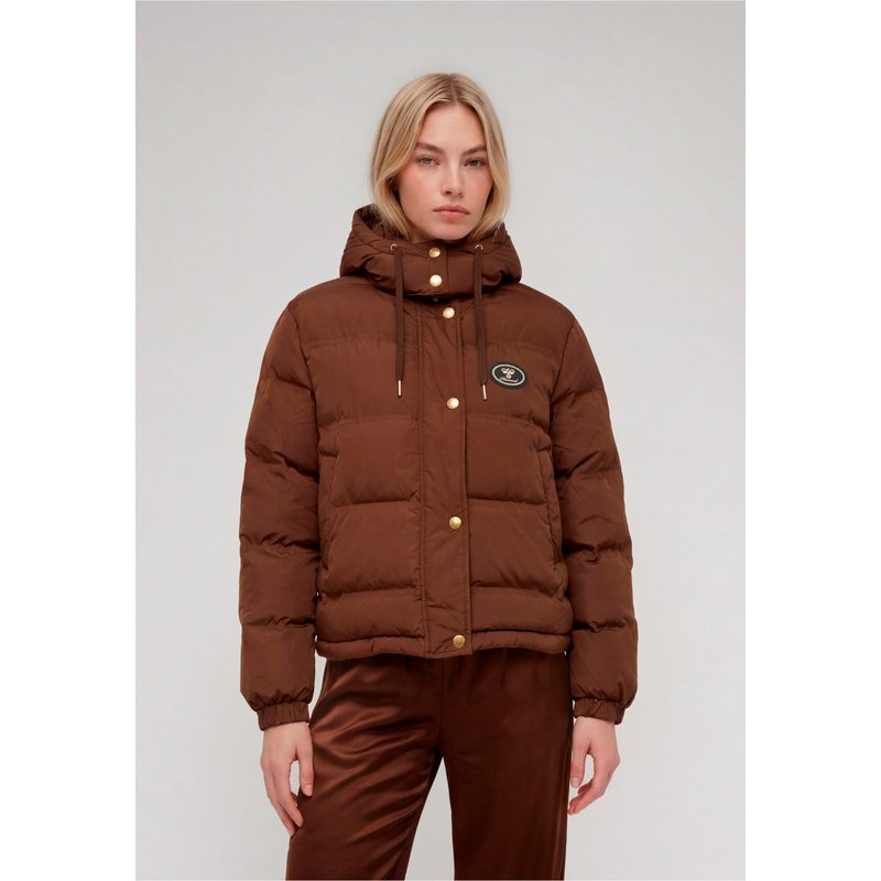 Hummel Script Patch Hooded Pufferjacket