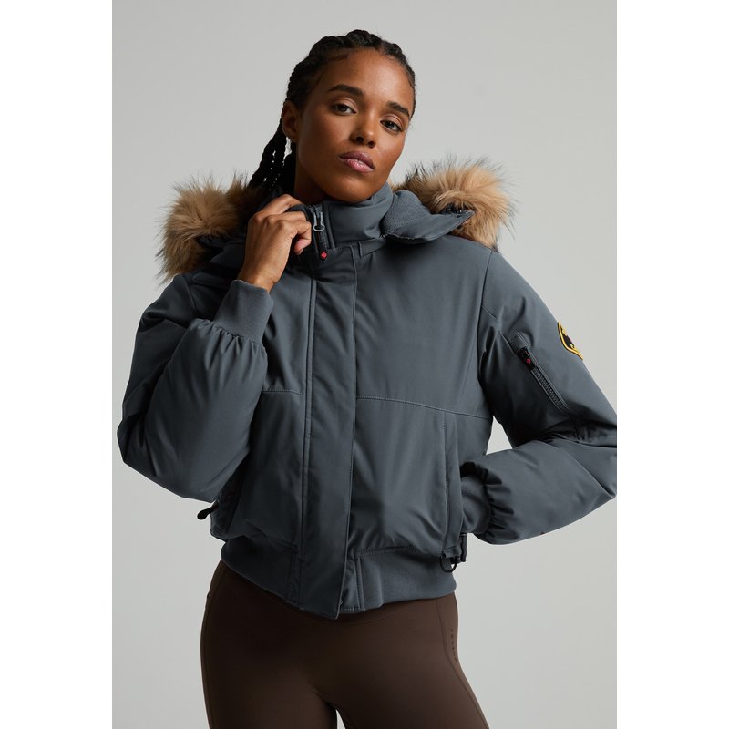 Zavetti Canada W OLIVIA HOODED BOMBER JACKET