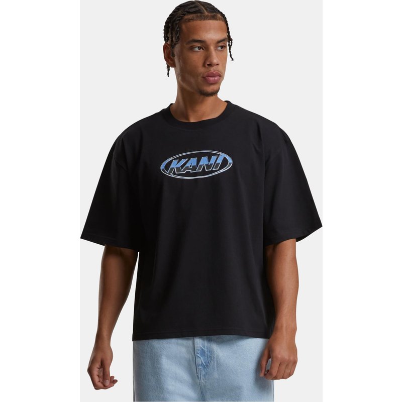 Karl Kani Woven Signature Chrome LOGo Crop Tee