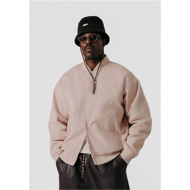 BLKVIS Script Corduroy Varsity Jacket